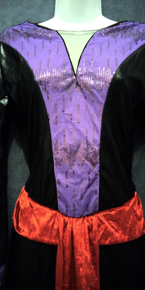 Vestido fantasia Disney Villains Wicked Evil Queen apenas adulto tamanho médio 8-10 bruxa - Imagem 3 de 4