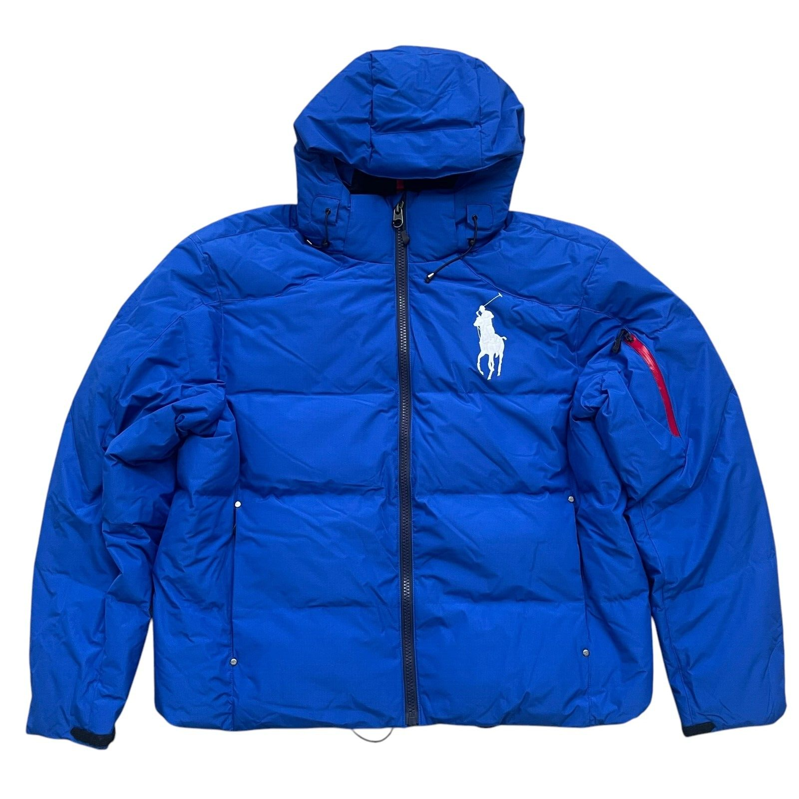 Polo Ralph Lauren uomo cappuccio rimovibile grande pony piumino cappotto pesante blu 1XB
