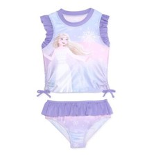 Disney Frozen 2 Toddler Girl's Tankini 2-Piece Swim Set, Purple Size 3T