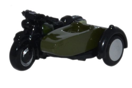 Oxford Diecast NBSA005 N Gauge Motorbike & Sidecar 34th Armoured Brigade