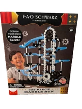 FAO Schwarz 321 Piece Marble Run Toy Set with Original Box/STEM Age 6+