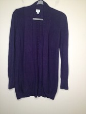 A NEW DAY Women's Size Small Sweater Cardigan Blue Open Front Duster Long Sleeve