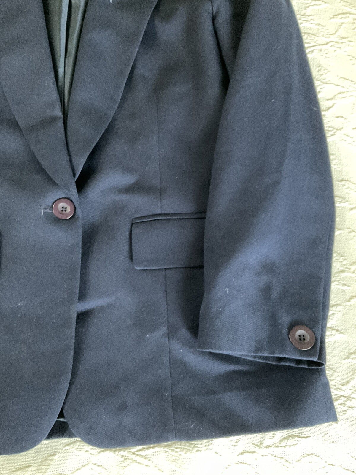 PENDLETON CLASSICS Navy Blue 100% Wool Blazer Jac… - image 4