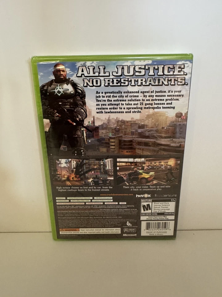Crackdown (Microsoft Xbox 360, 2007). Brand New & Factory Sealed Halo 3 Sticker - Image 3 of 4