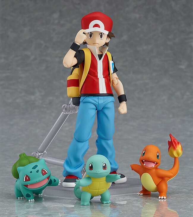 figma356ポケモンレッド Figma 356 Pokemon Red Trainer Pocket Monster w/Pikachu Max Factory