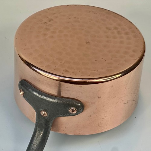 Vintage Kitchen Quality Set of 5 Heavy 6kg Copper Pans Stamped Gaor 50,Villedieu - Picture 8 of 24