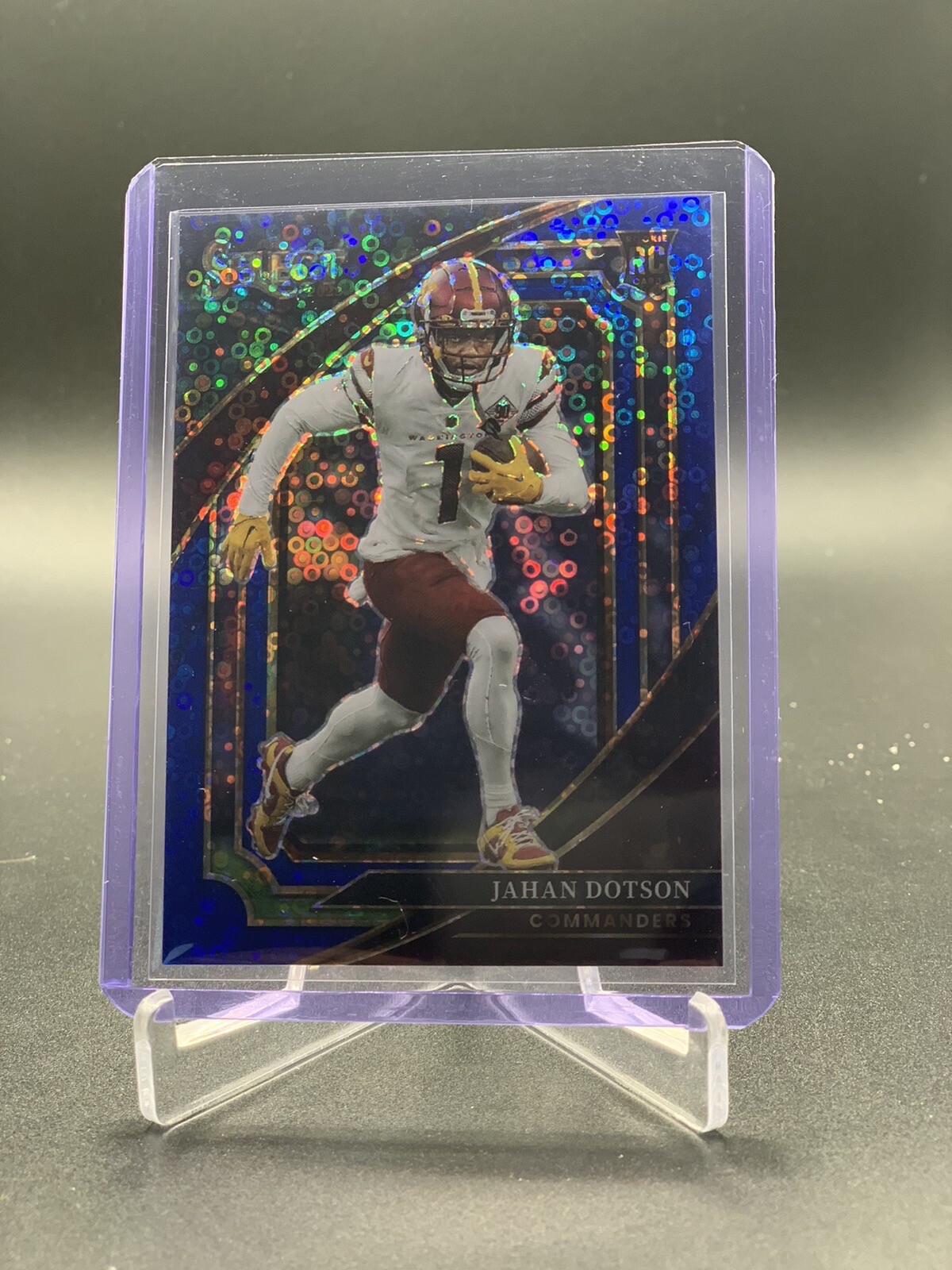 2022 Select Jahan Dotson Suite Level Blue Disco Prizm Rookie RC /25 Commanders