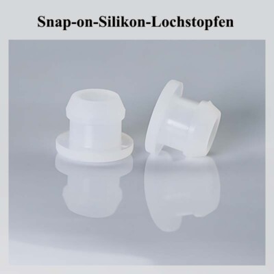 Lochstopfen Silikonkautschuk Durchsichtig Kegel Endkappe Durchmesser 15/16 -30mm