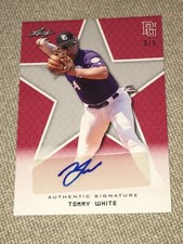 TOMMY TANKS WHITE 2020 Leaf Perfect Game Red AUTOGRAPH #3/5 N.C. State, LSU, A'S
