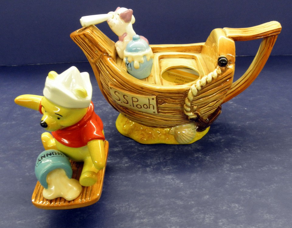 Cardew Winnie the Pooh Captain Pooh 2 Cup Teapot New! 100131 Limited