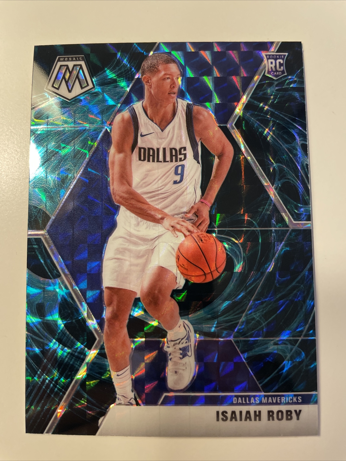2019-20 Panini Mosaic Isaiah Roby Genesis Prizm SSP #232 Spurs