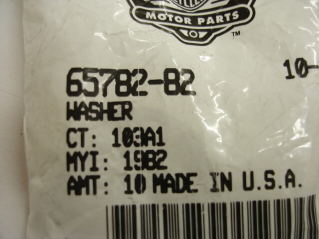 えのの Harley Davidson Motorcycle Part OME P/N 65782-82 Washer NOS New