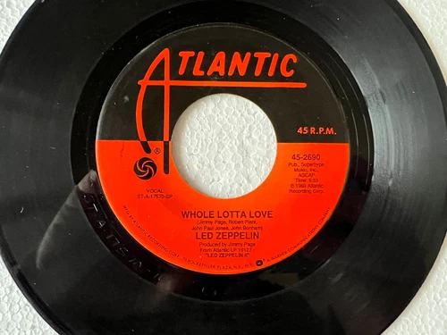 LED ZEPPELIN Whole Lotta Love/Living Loving Maid ATLANTIC 2690 orig VG/VG+ Psych