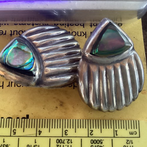 TaxcoMX CraftsmanReg# Marked&MotherOfPearl& 92.5%=MexicoSilver=16g=Wt Circa=1957