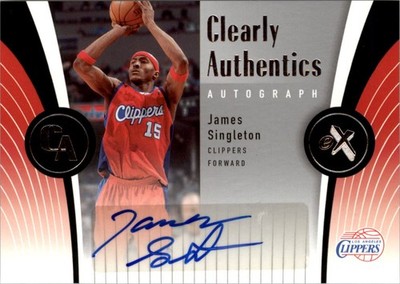 2006-07 E-X Clearly Authentics Autographs #CAASI James Singleton - BSK