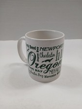 Smith-Western Oregon Souvenir All-Over Print City Names Coffee Cup