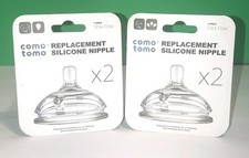 Como Tomo Silicone Replacement Nipples 2 pk 0-3mo  6 mo NEW