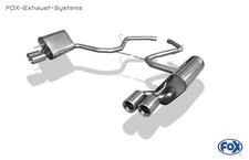  Duplex Sportauspuff Mercedes SL R230 Bj.01-06 2x80mm rund eingerollt gerade