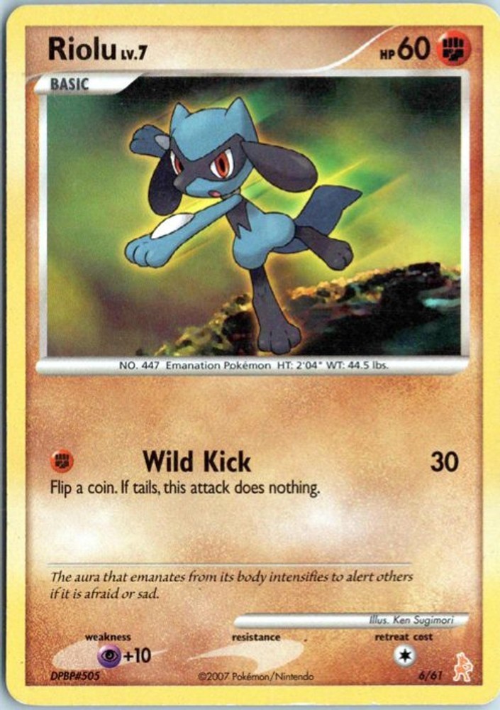 Riolu 6/12 DP Trainer Kit: Manaphy & Lucario - LP