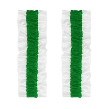 Armband Garter, 2pcs Anti-Slip Sleeve, Green on White Color
