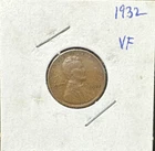 1932 (P) Lincoln Wheat Cent Penny 1c - VERY FINE (VF)