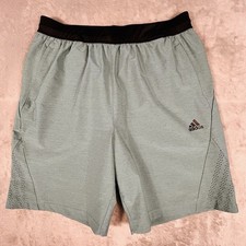 Adidas Axis Training Athletic Shorts Mens Large Teal Aeroready