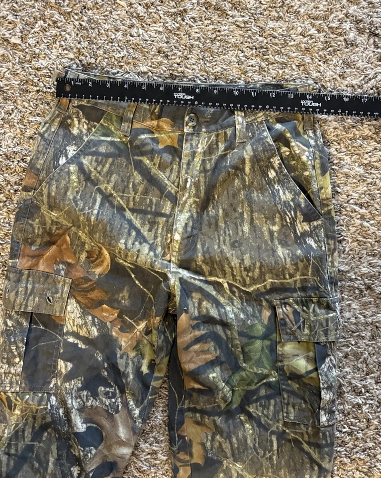 Pantalones cargo Mossy Oak camuflados juveniles talla XL Explorer caza otoño al aire libre madera Foto 3 de 4