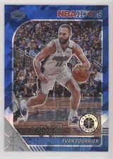 2019-20 Panini NBA Hoops Premium Stock Blue Cracked Ice Prizm Evan Fournier 0y59