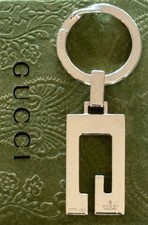 Gucci  G Logo Keyring Keychain Sterling Silver 925 Made in Italy