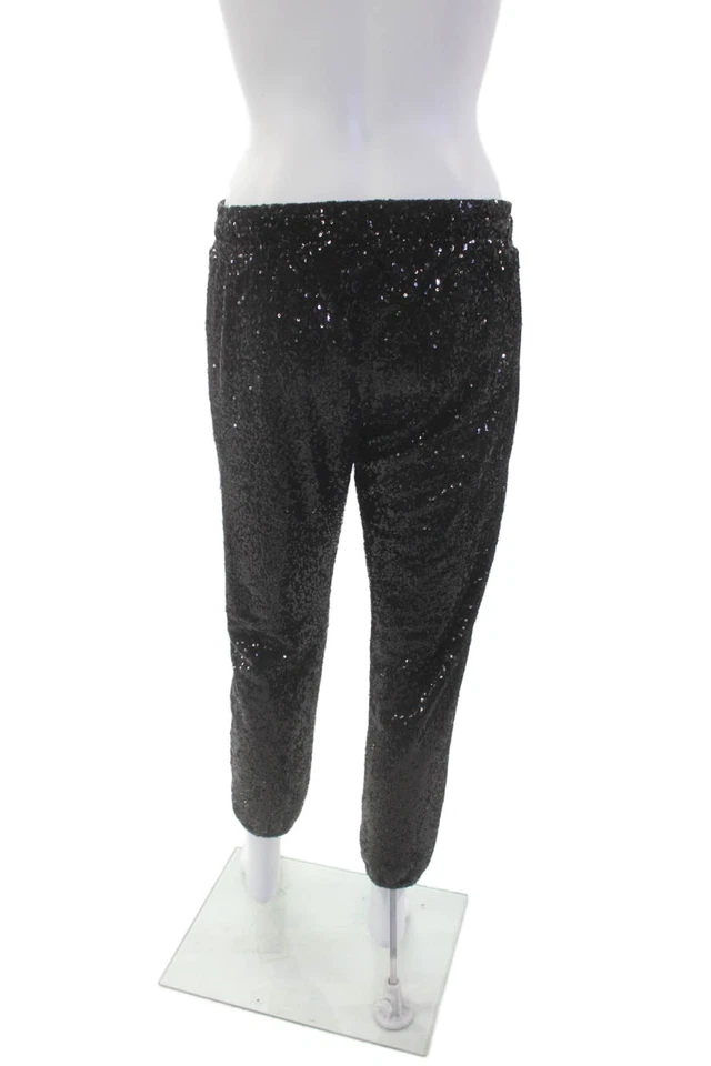 Calça slip-on David Lerner feminina sequência texturizada preta tamanho P - Imagem 3 de 4