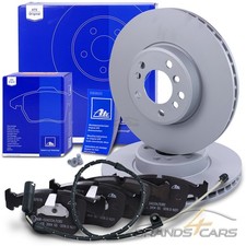 ATE BREMSSCHEIBEN �332 +BREMSBEL�GE +WARNKONTAKT VORNE F�R BMW X5 E53 BJ 00-06