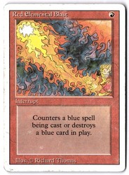 Red Elemental Blast Common Revised Edition Magic: The Gathering