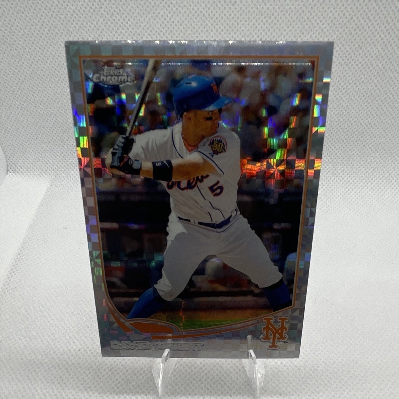 Topps 2013 Chrome David Wright Refractor #142 New York Mets Baseball Card