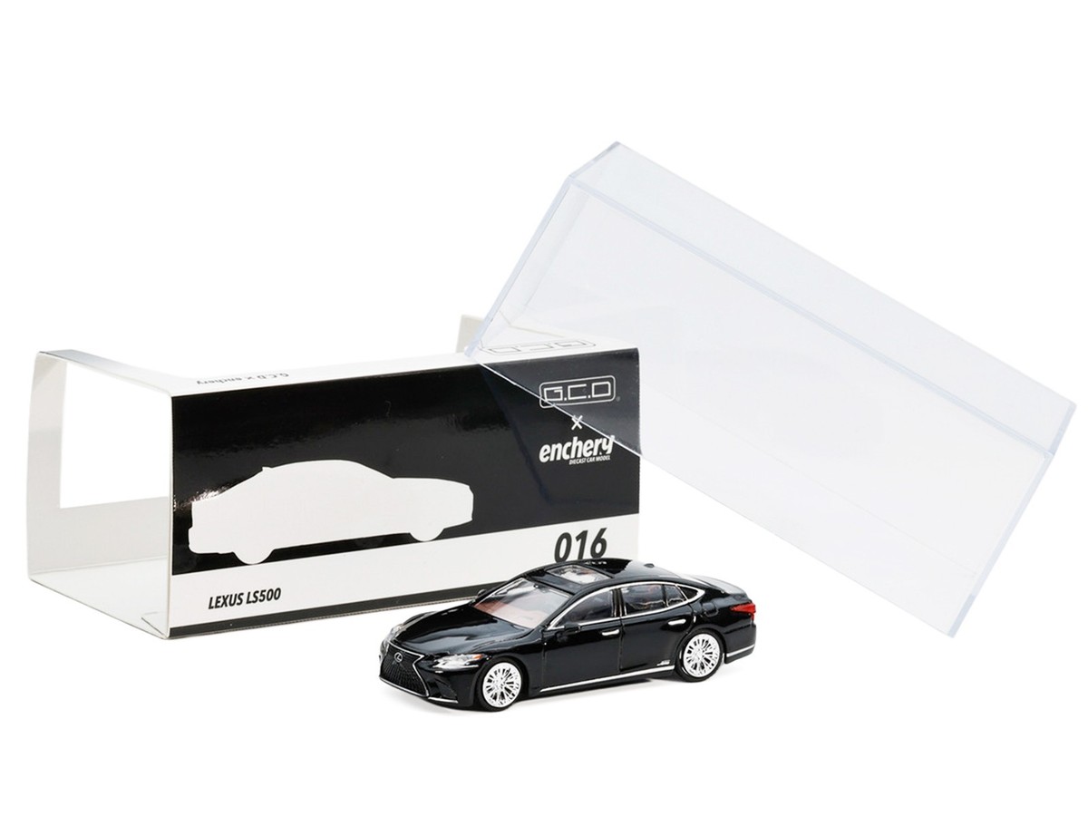 LEXUS LS500H BLACK 1/64 DIECAST MODEL CAR BY GCD X ENCHERY GE-004