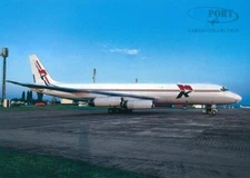 MK Airlines DC-8-62F 9G-MKH @ Brno 2003 - postcard
