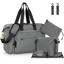 7pcs Diaper Bag Tote Large Mommy Travel bags, Baby Tote for Mom Hospital Baby