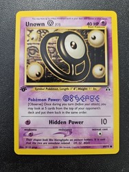 Unown O 69/75 Neo Discovery 1st Edition Common