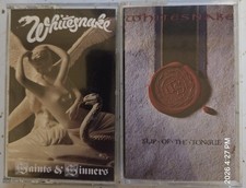 Whitesnake Cassette Lot Saints Sinners, Slip Of The Tongue Cassettes tested
