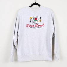 Vintage 90s Michigan Wolverines Rose Bowl 1998 Crew Neck Sweatshirt Size Large
