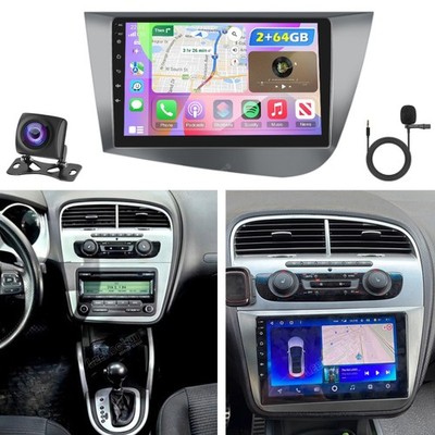 2G+64GB Für Seat Leon MK2 1P1 2005-2012 Carplay Autoradio Android 15.0 NAVI KAM
