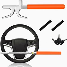 Steering Wheel Lock Anti-Theft Device,Car Steering Wheel Lock with Adjustable Fe