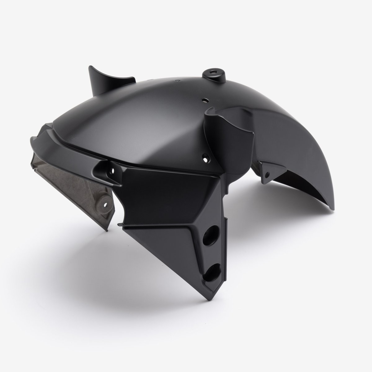 Scooter Front Mudguard Black Mud Flap Painted Plastic Bolt-on MGF442 Easy Fit