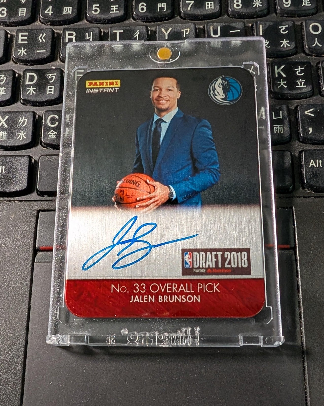 2018-19 Panini Instant Jalen Brunson NBA Draft Metal Auto RC /25 Knicks ebay 1/1