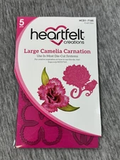 Heartfelt Creations Large Camelia Carnation Craft Dies 5 HCD1-7165 Scrapbooking