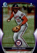 Edwin Solano 1st Bowman #BCP-169 #/299 Washington Nationals