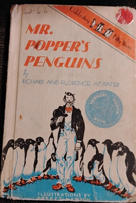 Mr Popper's Penguins by Richard & Florence Atwater 50th Printing c1970 Weekly...