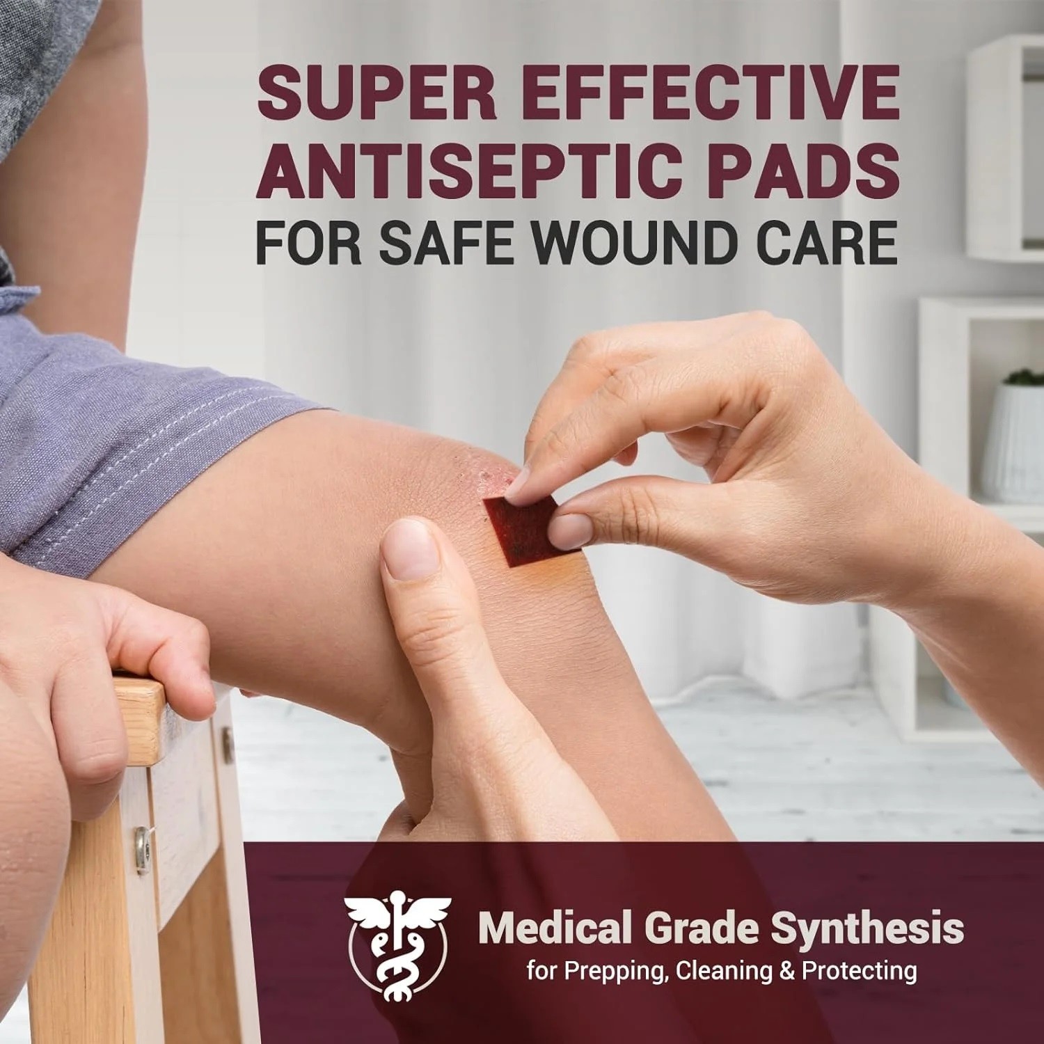 MedPride Povidone Iodine Prep Pads.  Antiseptic Wipes for Wound Care   MPR-41153