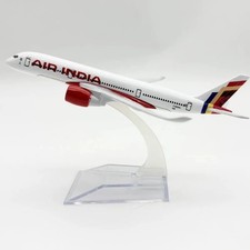 AIR INDIA AIRBUS A350 20CM WHEELS METAL AIRCRAFT PLANE MODEL DIECAST