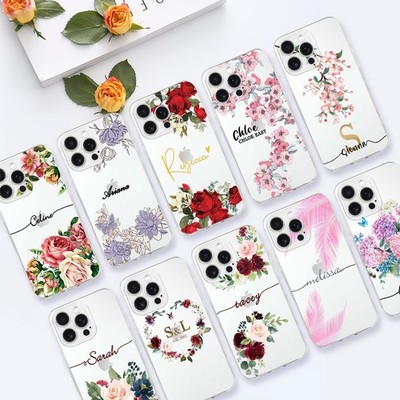 Shockproof Phone Case For iPhone 16e 13 14 15 Pro Max Girls Flowers Custom Cover