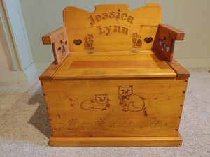 Children's Bench - Storage /  Toy Box